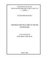 Thơ phạm tiến duật nhìn từ góc độ thi pháp học 