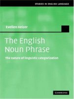 Evelien keizer the english noun phrase  the nature of linguistic categorization (studies in english language) cambridge university press (2007)