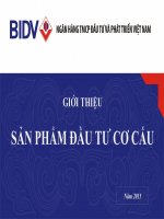Tài liệu đào tạo đầu tư cơ cấu