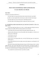 Chương 4. Giáo trình Phân tích hoạt động kinh doanh Gs. Bùi Xuân Phong