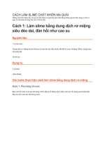 CÁCH làm SLIME CHẤT NHỜN MA QUÁI
