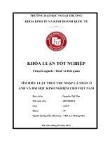 tìm hiểu luật thuế thu nhập cá nhân ở anh và bài học kinh nghiệm cho việt nam