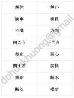 Flashcard từ vựng tiếng nhật Soumatome N3  Bài 1