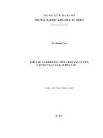 Luận văn chế tạo và khảo sát tính chất vật lý của các hạt fe3o4 và fe3o4 pha tạp 