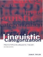 John r. taylor linguistic categorization  prototypes in linguistic theory oxford university press, USA (1995)