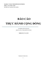 báo cáo thực tập cộng đồng tại khoa nội bệnh viện Thủ đức
