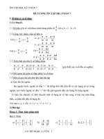 Đề cương ôn tập học kì 1 môn Toán lớp 7