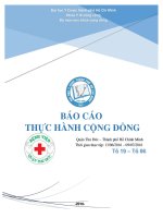 báo cáo thực tập cộng đồng tại khoa sản bệnh viện Thủ đức, tp.hcm