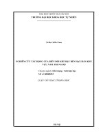 Luận văn nghiên cứu tác động của biến đổi khí hậu đến hạn hán khu vực nam trung bộ 