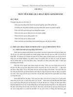 Chương 6. Giáo trình Phân tích hoạt động kinh doanh Gs. Bùi Xuân Phong