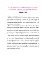 The human resource development strategy at the joint stock company of autoparts and industrial equipments manufacturing