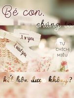 Bé con chúng ta kết hôn được không