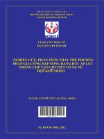 nghiên cứu, phân tích, thay thế phương pháp gia công dập nóng bằng đúc áp lực trong chế tạo chi tiết cổ xe nữ hợp kim nhôm 