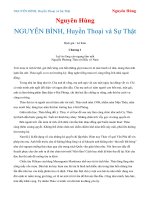 NGUYỄN BÌNH, Huyền Thoại và Sự Thật - Nguyên Hùng