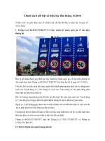 Chính sách nổi bật có hiệu lực đầu tháng 11/2016