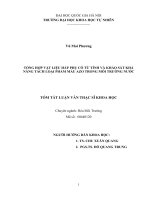 Luận văn tóm tắt ổng hợp vật liệu hấp phụ có từ tính và khảo sát khả năng tách loại phẩm màu azo trong môi trường nước 