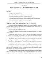 Chương 2. Giáo trình Phân tích hoạt động kinh doanh - Gs. Bùi Xuân Phong