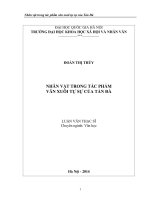 Nhân vật trong tác phẩm văn xuôi tự sự của tản đà 