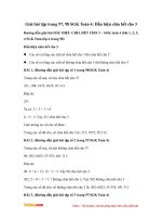 Giải bài tập trang 97, 98 SGK Toán 4: Dấu hiệu chia hết cho 3