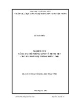Nghiên cứu công cụ mô phỏng GPSS và petri net cho bài toán hệ thống hàng đợi 