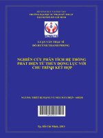 nghiên cứu phân tích hệ thống phát điện từ thủy động lực với chu trình kết hợp 