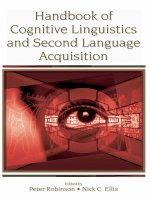 Peter robinson, nick c  ellis handbook of cognitive linguistics and second language acquisition routledge (2008)