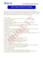 Tài liệu về thể giả định trong tiếng anh 