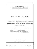 Nâng cao chất lượng đầu dao cắt bánh răng côn xoắn bằng phương pháp nhiệt luyện, phun phủ bề mặt 