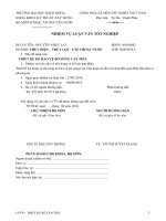 Luận văn tốt nghiệp Thiết kế kỹ thuật và thi công kè bảo vệ bờ sông Cân Thơ đoạn từ cầu Cái Sơn đến rạch Đầu Sấu theo 2 phương án