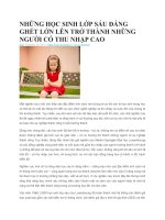 NHỮNG học SINH lớp sáu ĐÁNG GHÉT lớn lên TRỞ THÀNH NHỮNG NGƯỜI có THU NHẬP CAO 