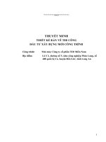 Thuyet minh ket cau Nha may nhom kinh Tid Mien nam