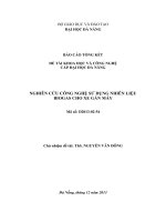 Nghiên cứu công nghệ sử dụng biogas cho xe gắn máy