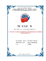 Tiểu luận Phân tích chính sách đối ngoại Nhận thức của các nhà lãnh đạo tổng thống Iran Mahmoud Ahmadinejad và phong cách lãnh đạo