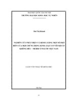Luận văn nghiên cứu phát hiện và định lượng một số đột biến của hội chứng động kinh, giật cơ với sợi cơ không đều   MERRF ở người việt nam 