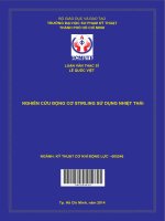 nghiên cứu động cơ stirling sử dụng nhiệt thải 