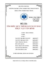 tìm hiểu quy trình sản xuất dầu thực vật tân bình