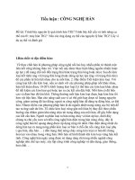 Tiểu luận Công nghệ hàn TIG
