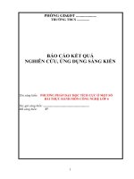 PHƯƠNG PHÁP DẠY HỌC TÍCH CỰC Ở MỘT SỐ BÀI THỰC HÀNH MÔN CÔNG NGHỆ LỚP 6