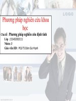 slide thuyết trình phương pháp nghiên cứu định tính  phương pháp nghiên cứu khoa học