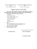 Thiết kế phân xưởng sản xuất chính sản xuất kẹo cứng không nhân và kẹo mềm với năng suất 10 tấn sản phẩmngày + cad