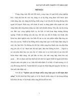 Bài tập lớn môn Nghiên cứu khoa học Nghiên cứu kỹ thuật chiếu sáng hiệu quả và tiết kiệm điện năng (1)