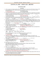 De thi dai hoc, cao dang chuong amin   amino axit   protein