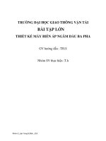 Bài tập lớn Thiết kế máy biến áp ngâm dầu ba pha