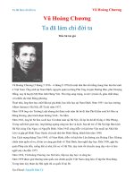 Ta đã làm chi đời ta - Vũ Hoàng Chương