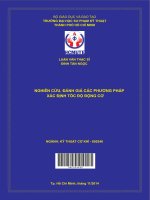 nghiên cứu, đánh giá các phương pháp xác định tốc độ động cơ 