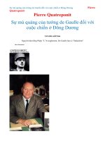 Sự mù quáng của tướng de Gaulle đối với cuộc chiến ở Đông Dương - Pierre Quatreponit
