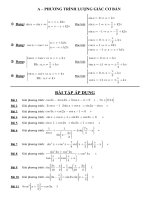 phương trình lượng giác cơ bản