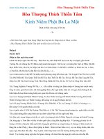 Kinh Niệm Phật Ba La Mật - Hòa Thượng Thích Thiền Tâm