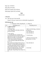 Giáo án toán 3  Bài Tìm số chia