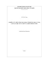 Luận văn nghiên cứu biến tính than hoạt tính bằng mno2 và tio2 làm vật liệu xử lý asen và amoni trong nước 